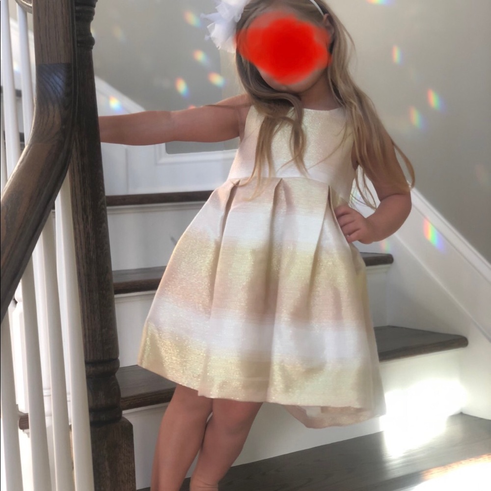 Girls fancy metallic dress, great condition